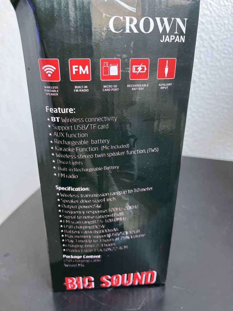 Coluna bluetooth