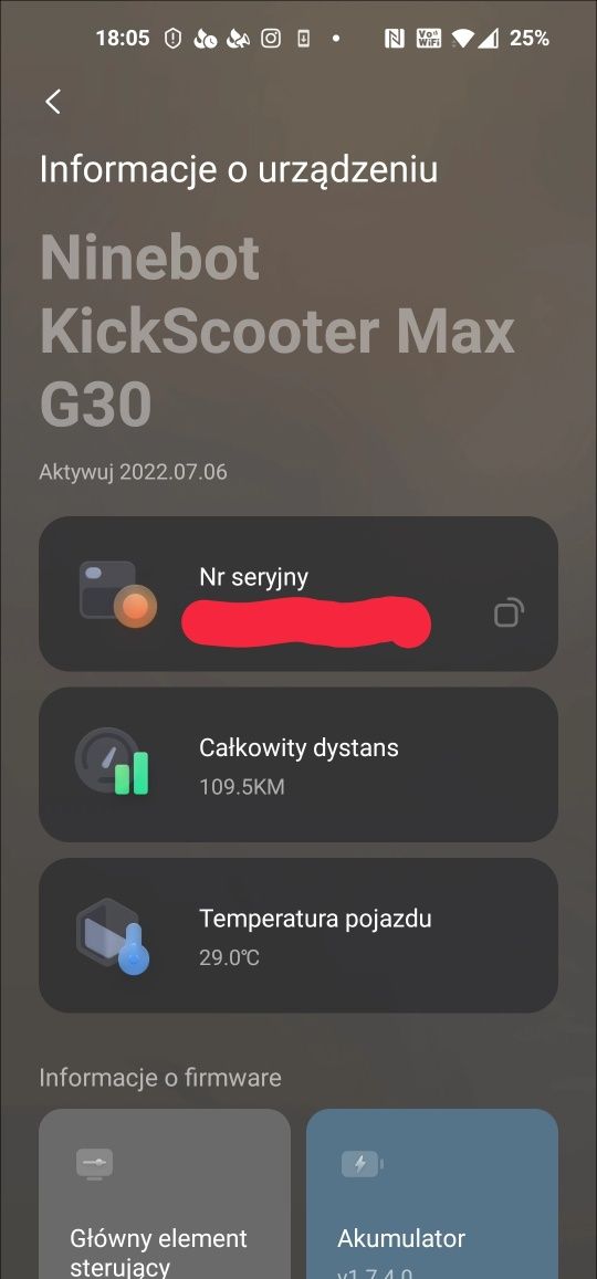 Hulajnoga elektryczna Segway Ninebot Max G30 110 km przebiegu