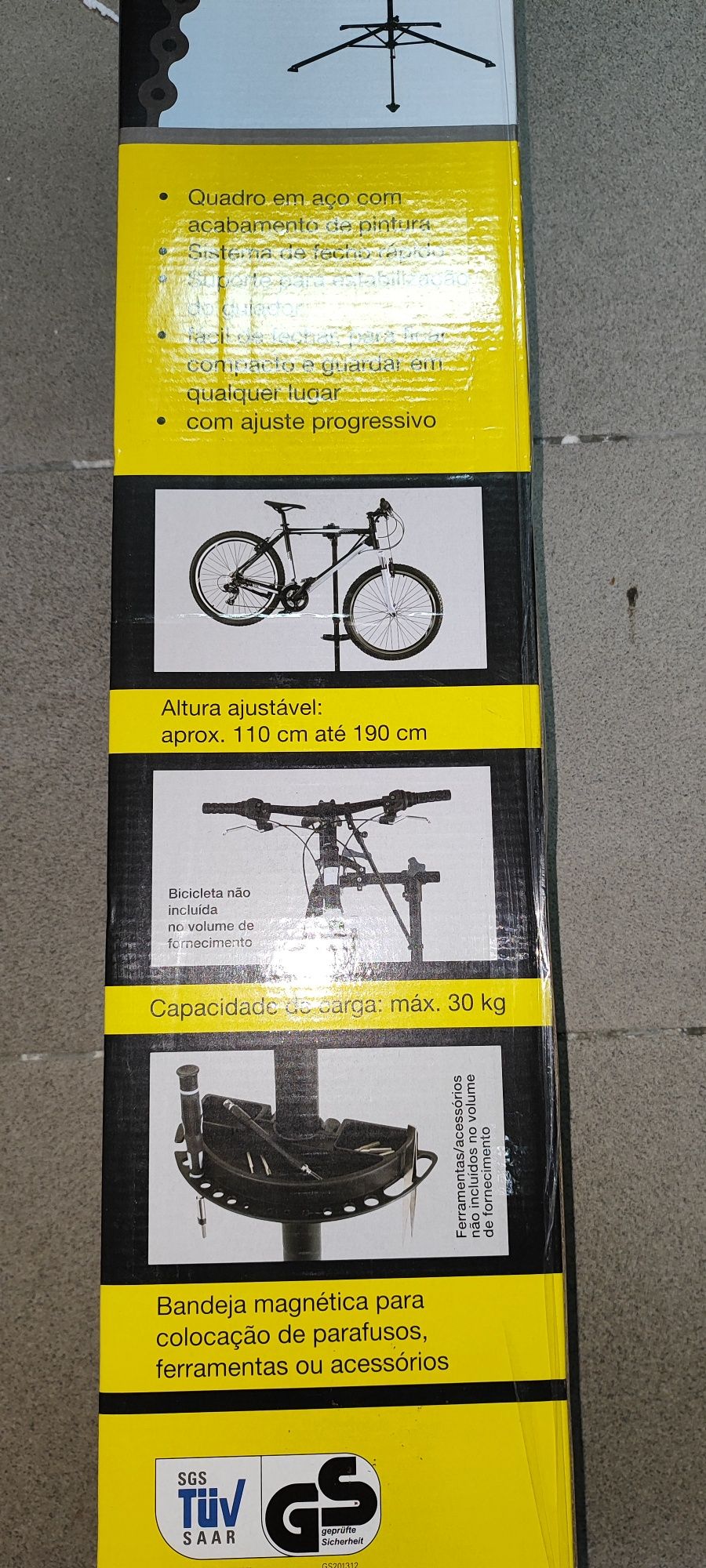 Suporte manutenção bicicleta