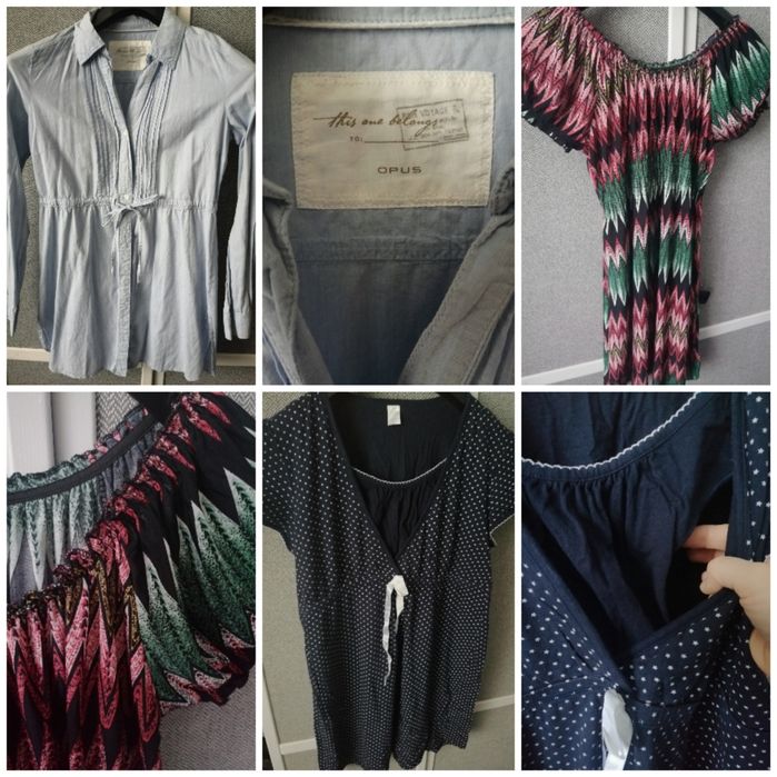 Zestaw ubrań ciążowych, rozm. M H&M, Mamalicious, Lindex, spodnie