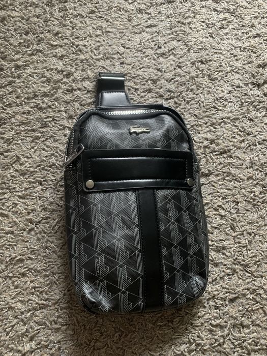 Нова сумка чорна Lacoste через плече