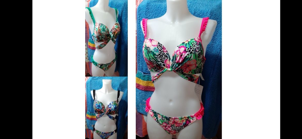 Bikini Flores, Novo, várias cores do S ao L