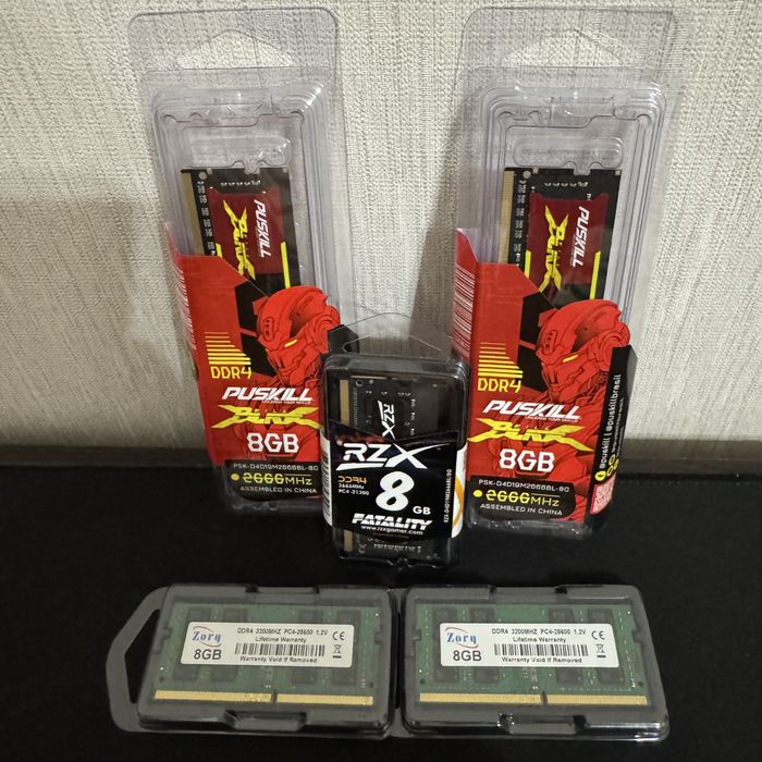 Плашки Оперативної пам'яті, ОЗУ для Ноутбуків