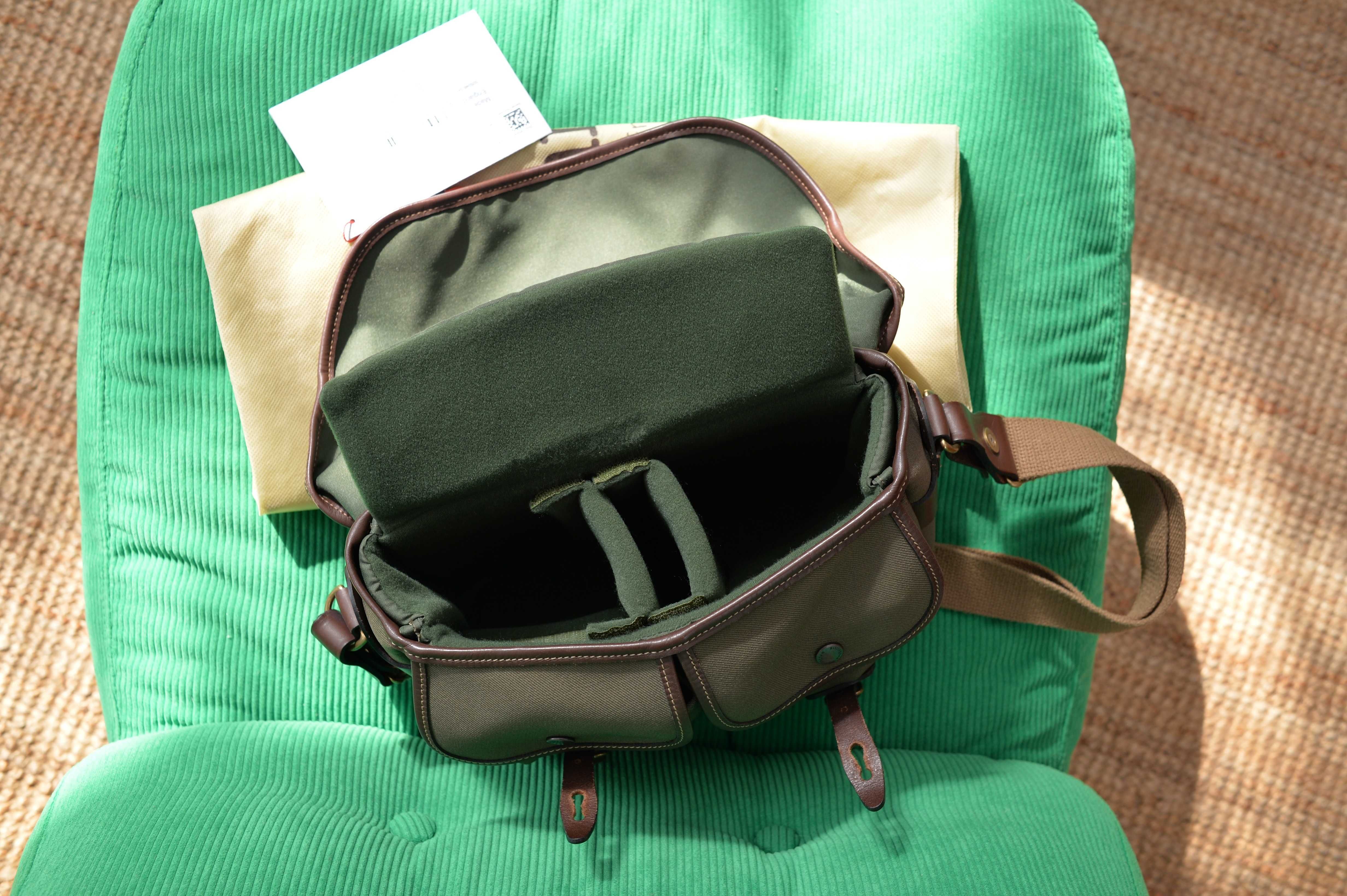 Billingham Hadley Small Pro, Sage FibreNyte/Chocolate Leather