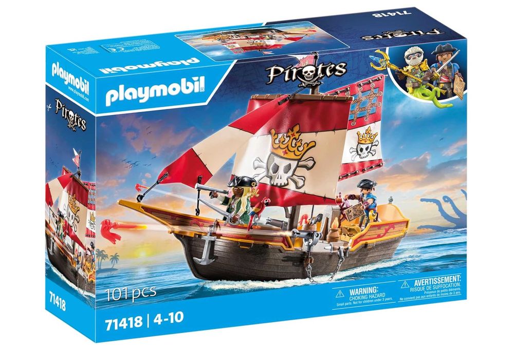 Конструктор Плеймобіль Піратський Корабель Playmobil Pirate Ship 71418