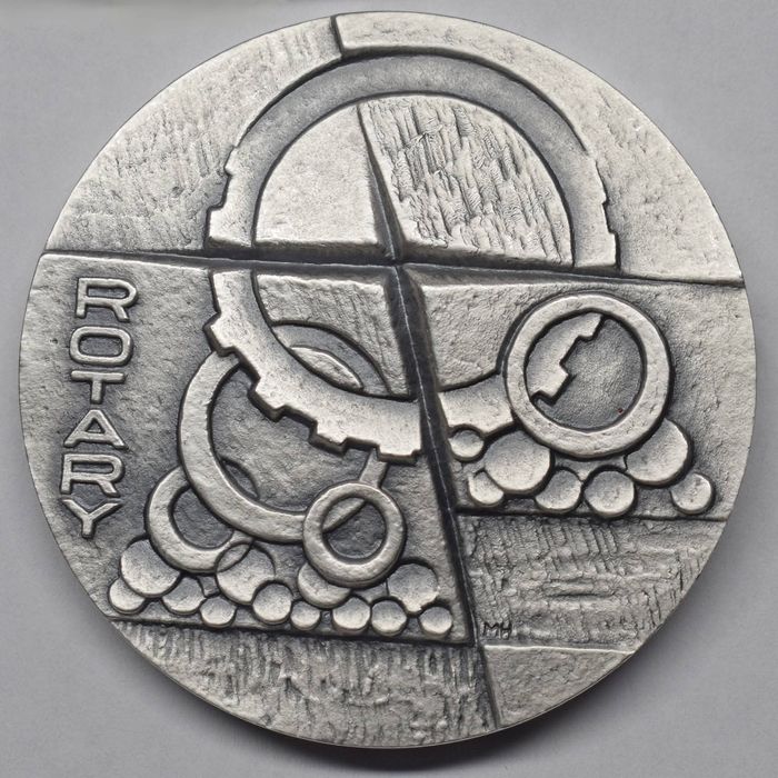 Срібна медаль Фінляндії Rotary. СРІБЛО. 88 грам. 0,925 проба.