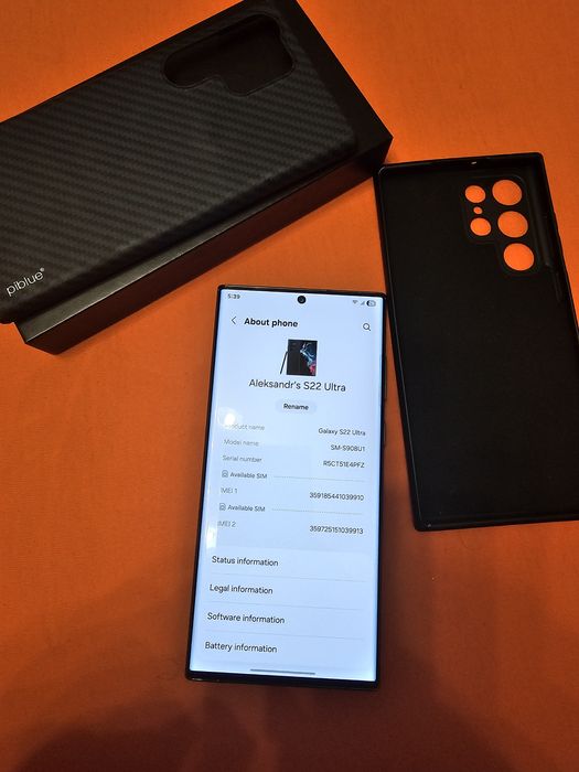 Samsung galaxy S22 Ultra  8+8/256 snapdragon