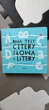 Dwa trzy cztery słowa i litery książka dla dzieci
