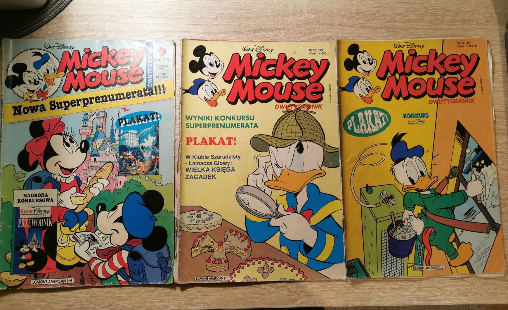 Komiksy Mickey Mouse rok 1993