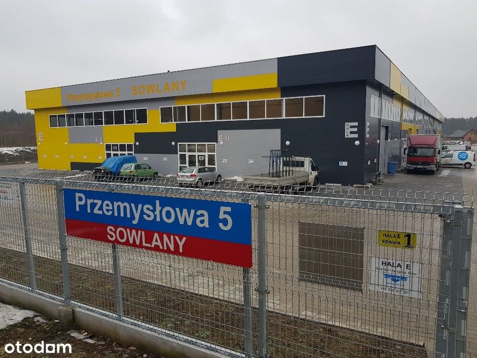 do wynajęcia 351m2 w HALI e12 produkcyjno-magazynowej SOWLANY