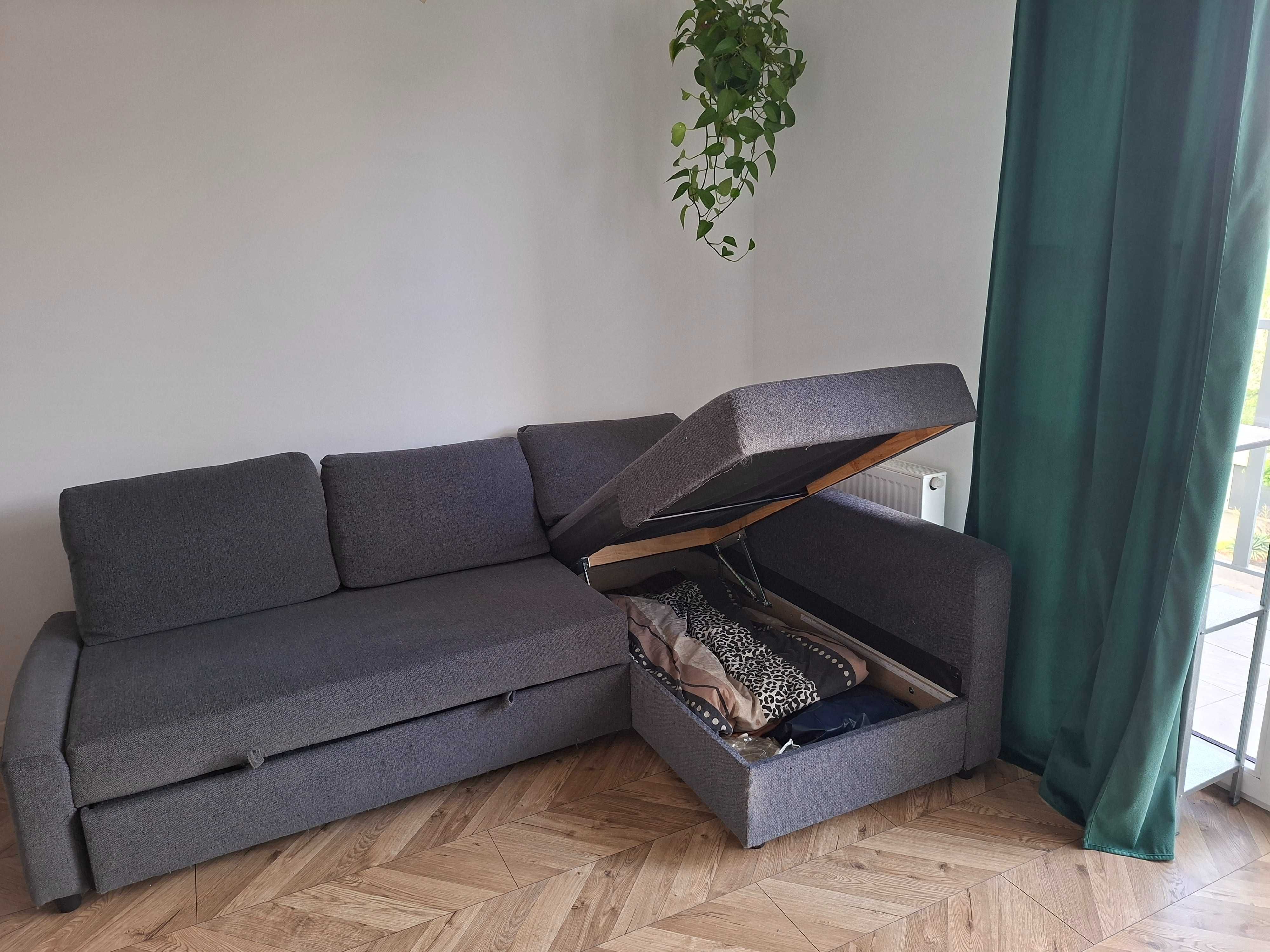 Sprzedam kanapę IKEA-Narożnik Friheten- cziemnoszary