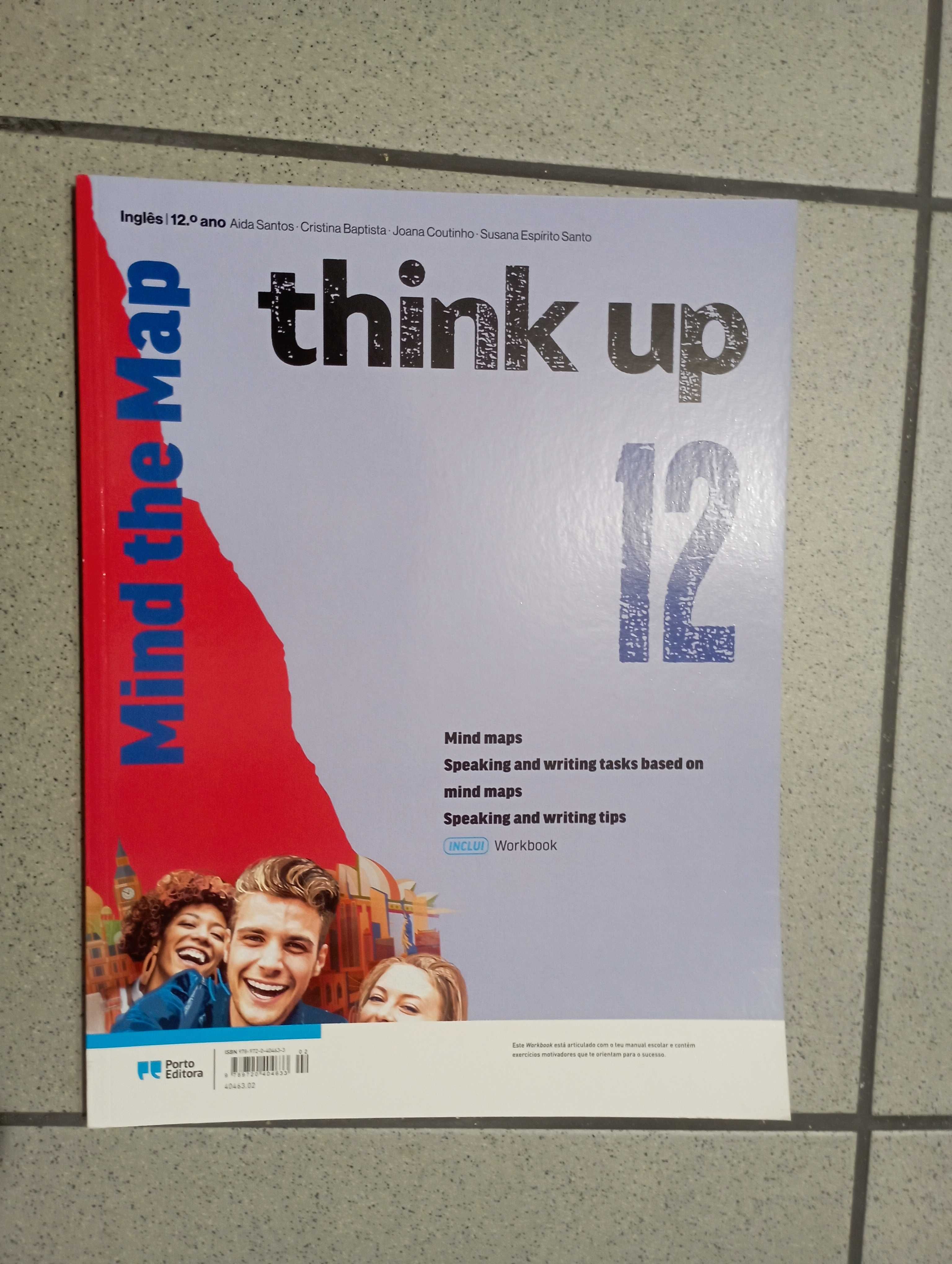 Workbook/Mind the Map - think up 12 - Inglês - 12.º ano como NOVO