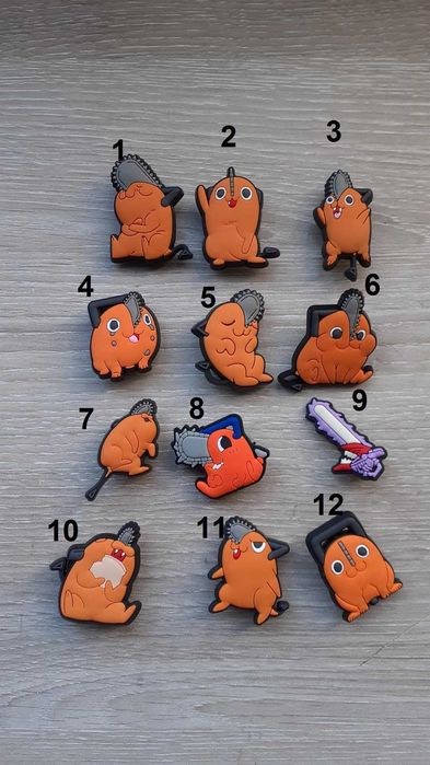 Pins e pins para crocs anime - Pochita Chainsaw man