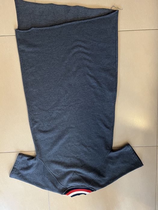 Tommy Hilfiger.Asymetryczna Sukienka dresowa.Grafit/granat . S