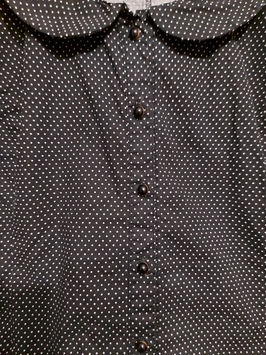 Блуза блузка сорочка в горошок кофта розмір L