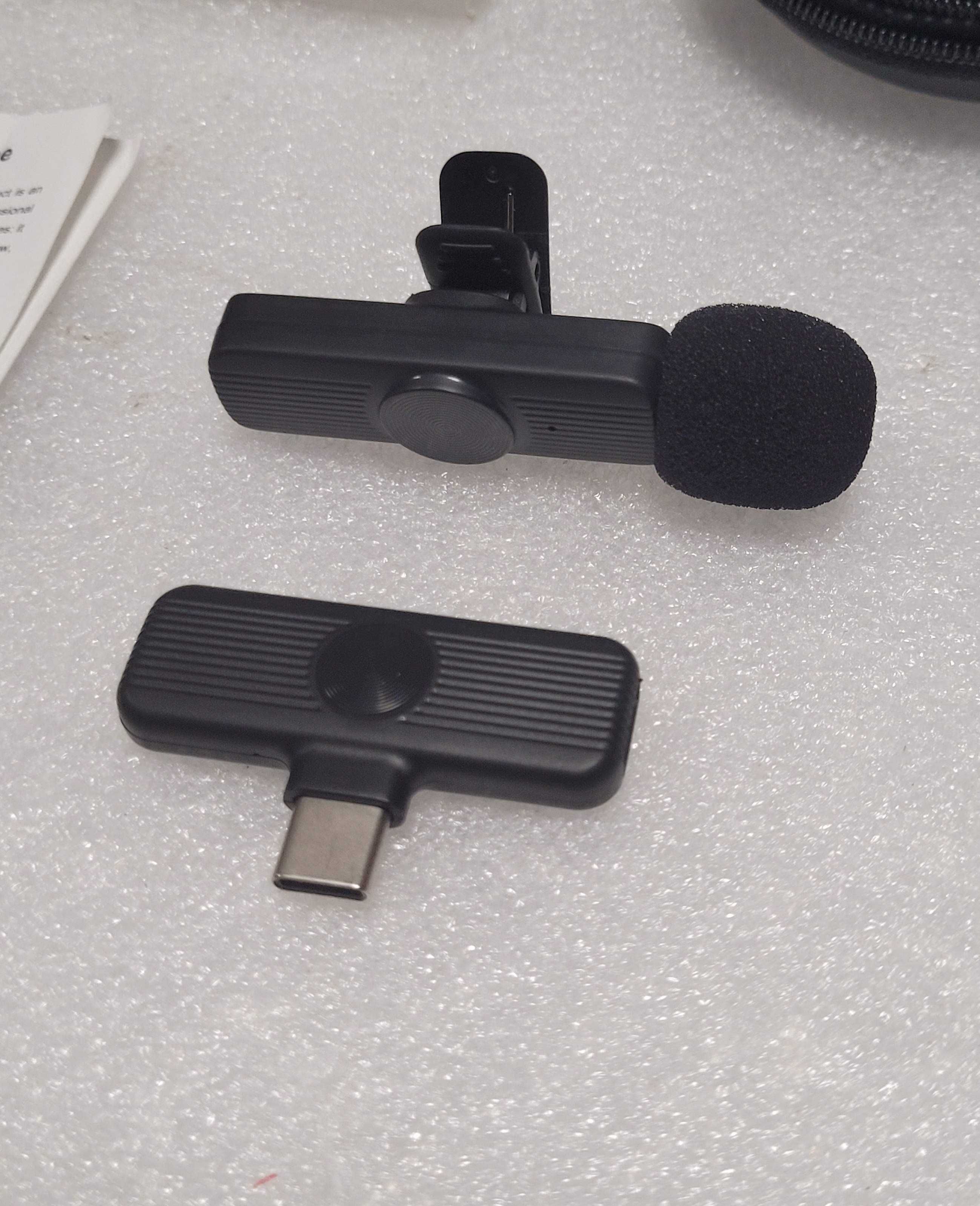 Bezprzewodowy Mikrofon Lavalier USB-C do Telefonu Laptopa komplet