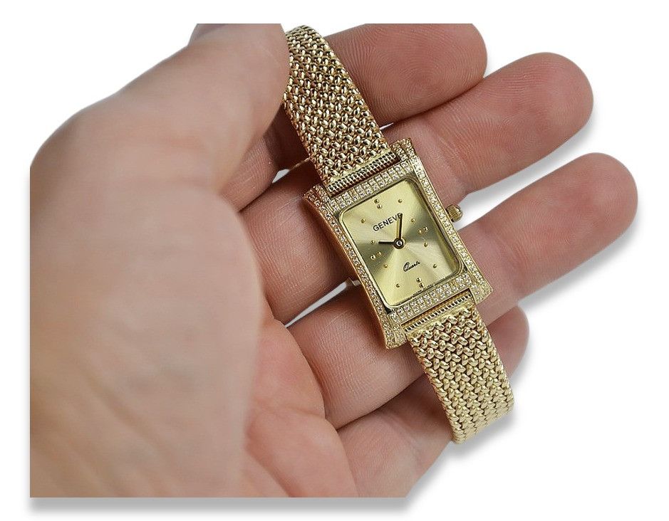 Złoty zegarek z bransoletą damską 14k Geneve lw002y&lbw003y Warszawa