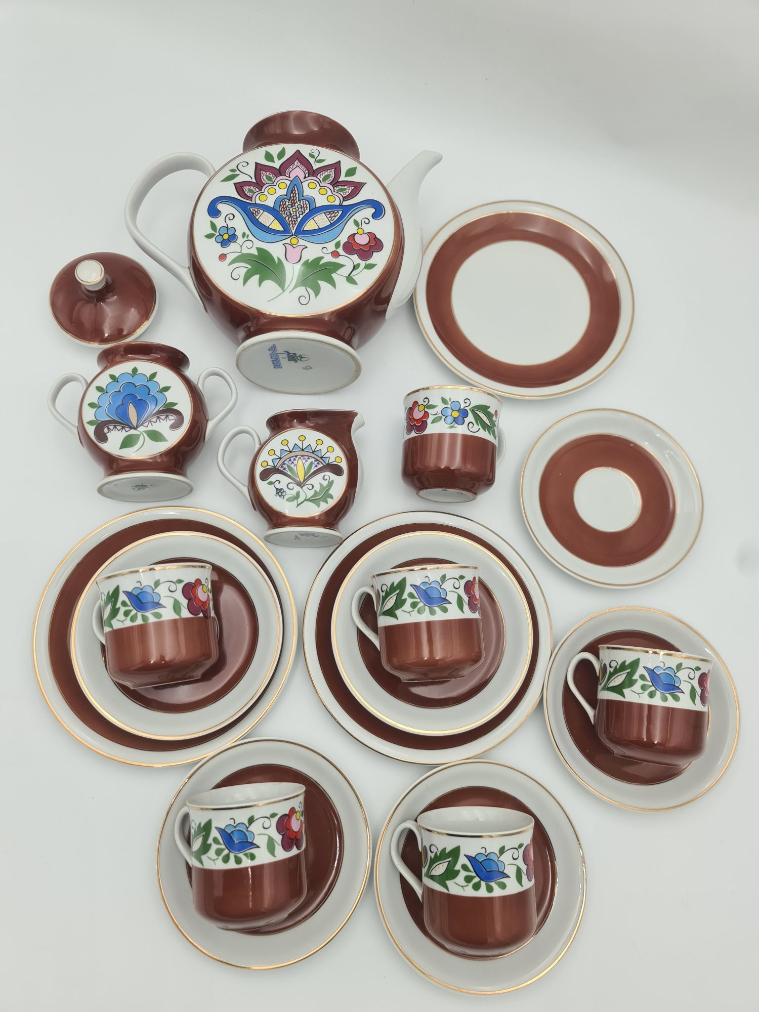 Stara porcelana Lubiana wzor kaszubski lata 70 dla Navimoru