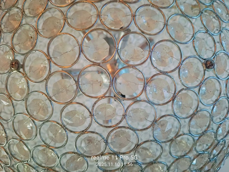 żyrandol kula krysztal