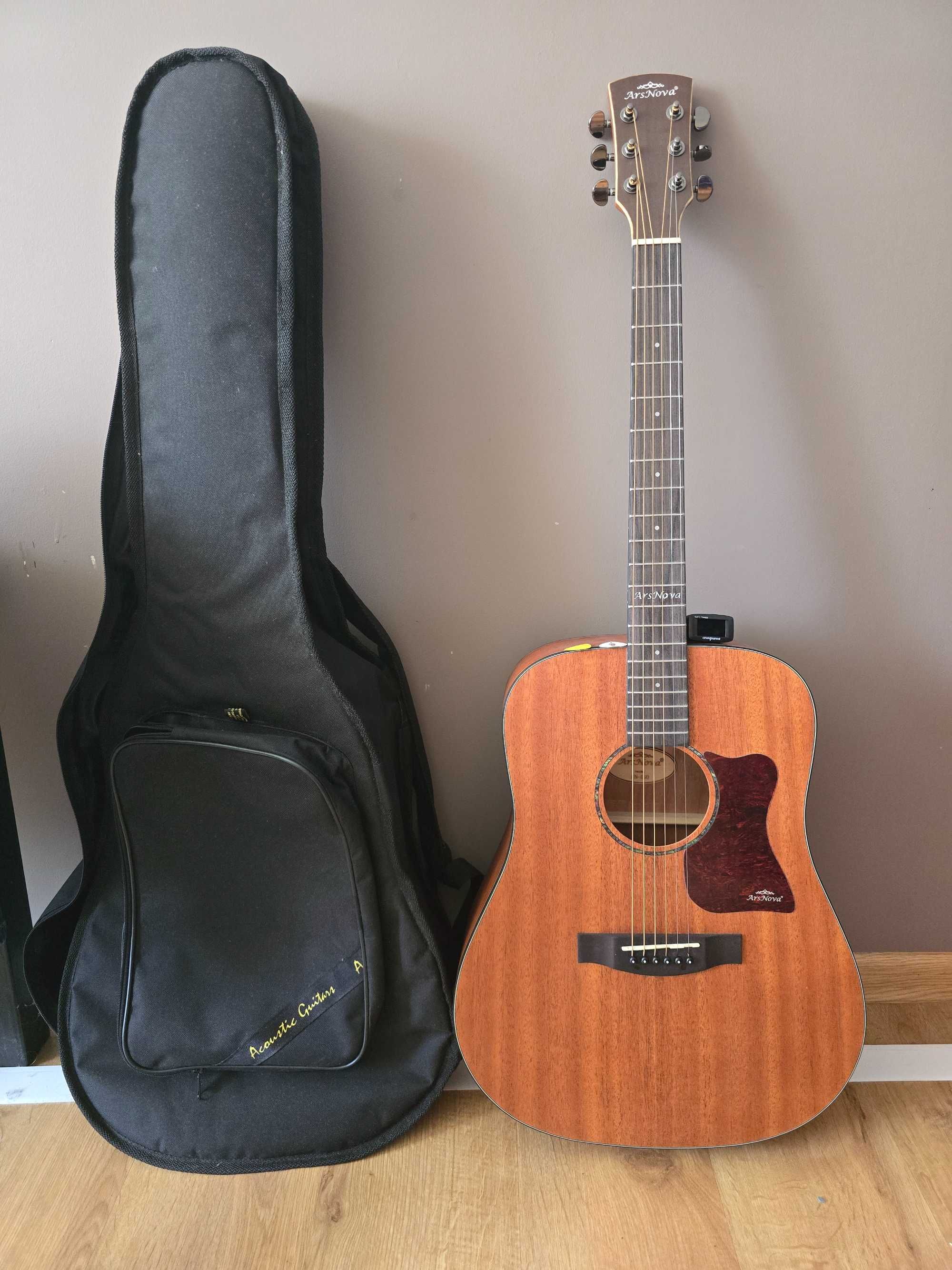 Gitara akustyczna ArsNova AN-450M – stan idealny + akcesoria