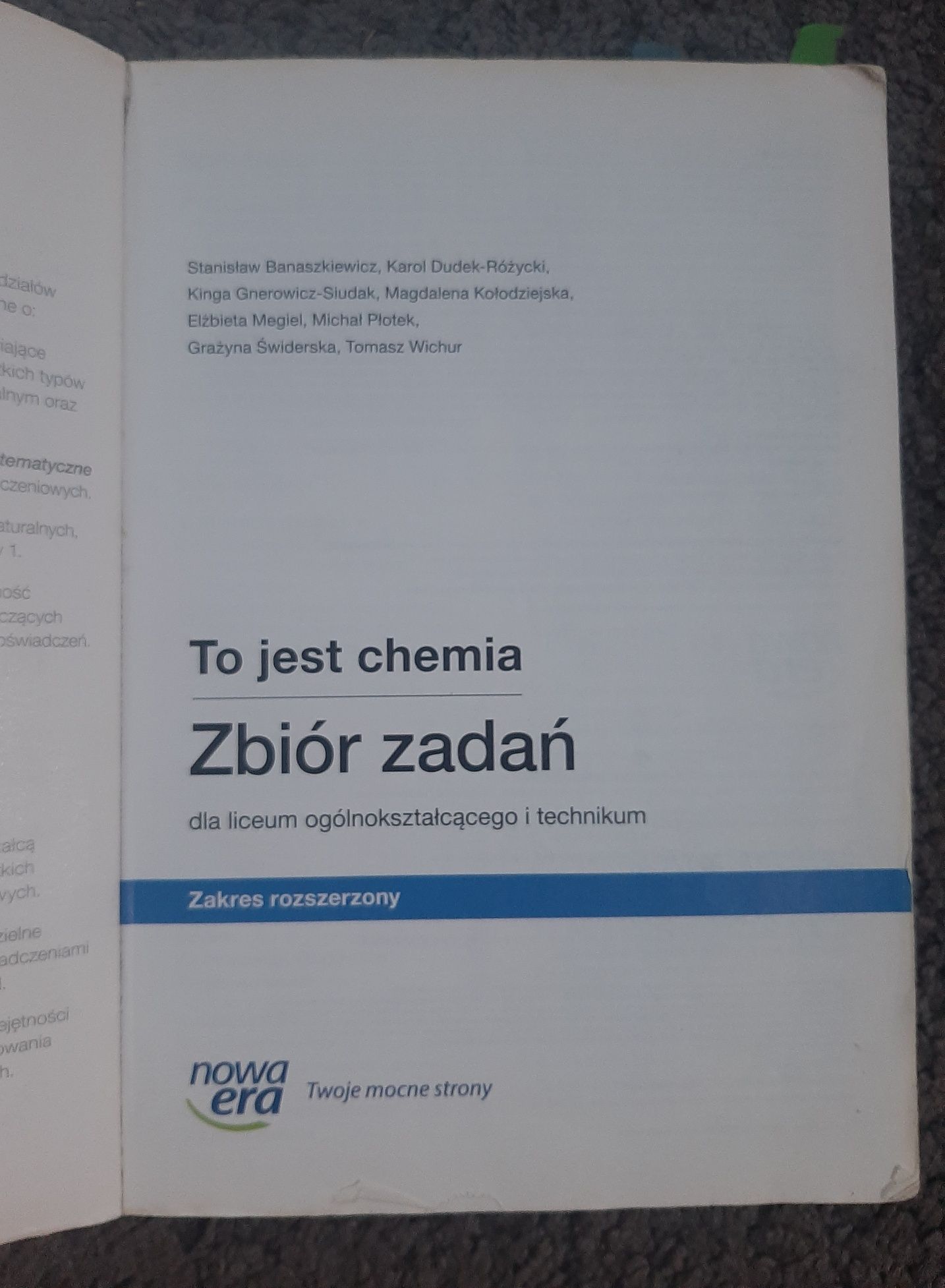 To jest chemia zbiór zadań Nowa Era