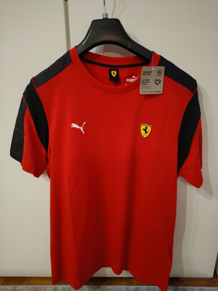 Puma scuderia ferrari t-shirt męski M czerwony