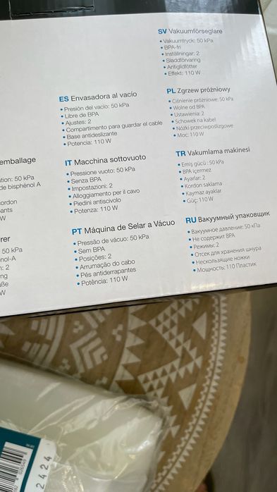 Seladora a vacuo PRINCESS + sacos para embalar