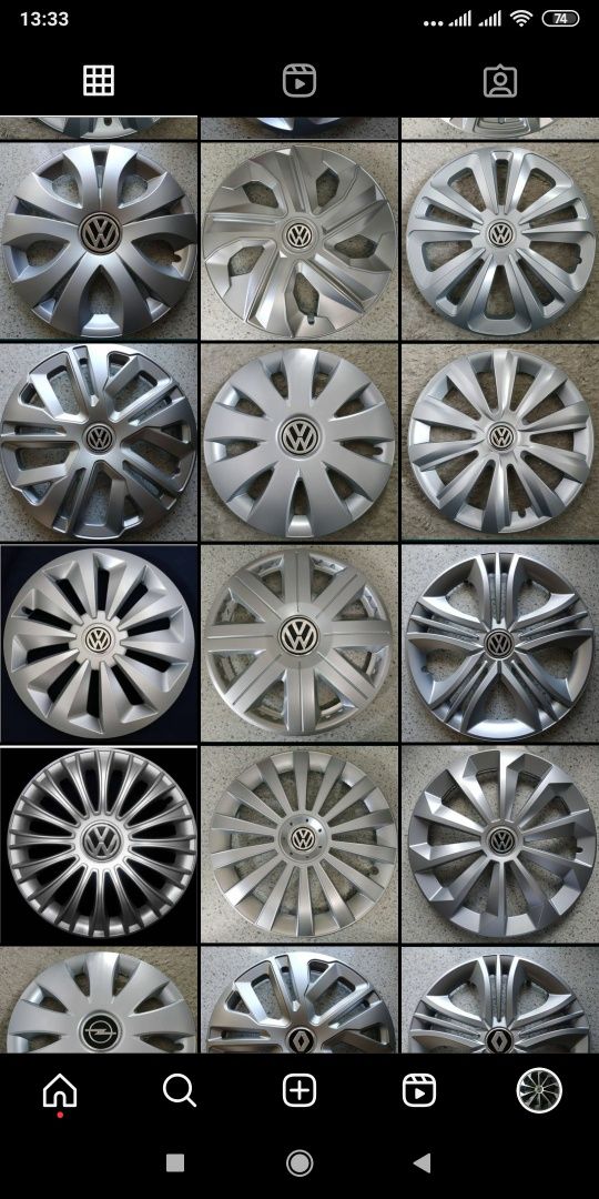 Колпаки Ковпаки Фольксваген Volkswagen r16 радиус есть размеры