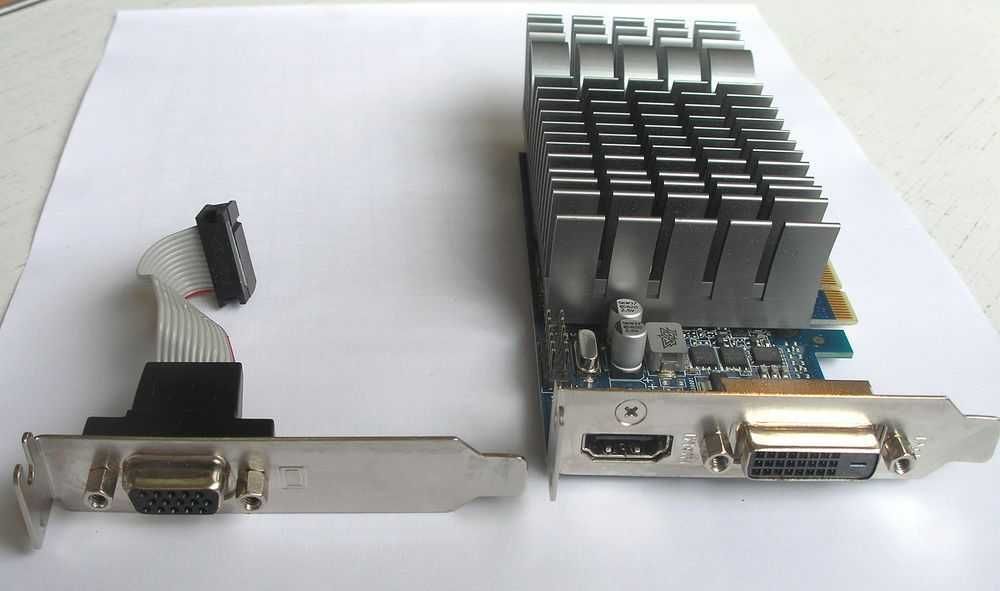 Видеокарта NVidia GeForce GT 730 (2 ГБ DDR3) низкопрофильная