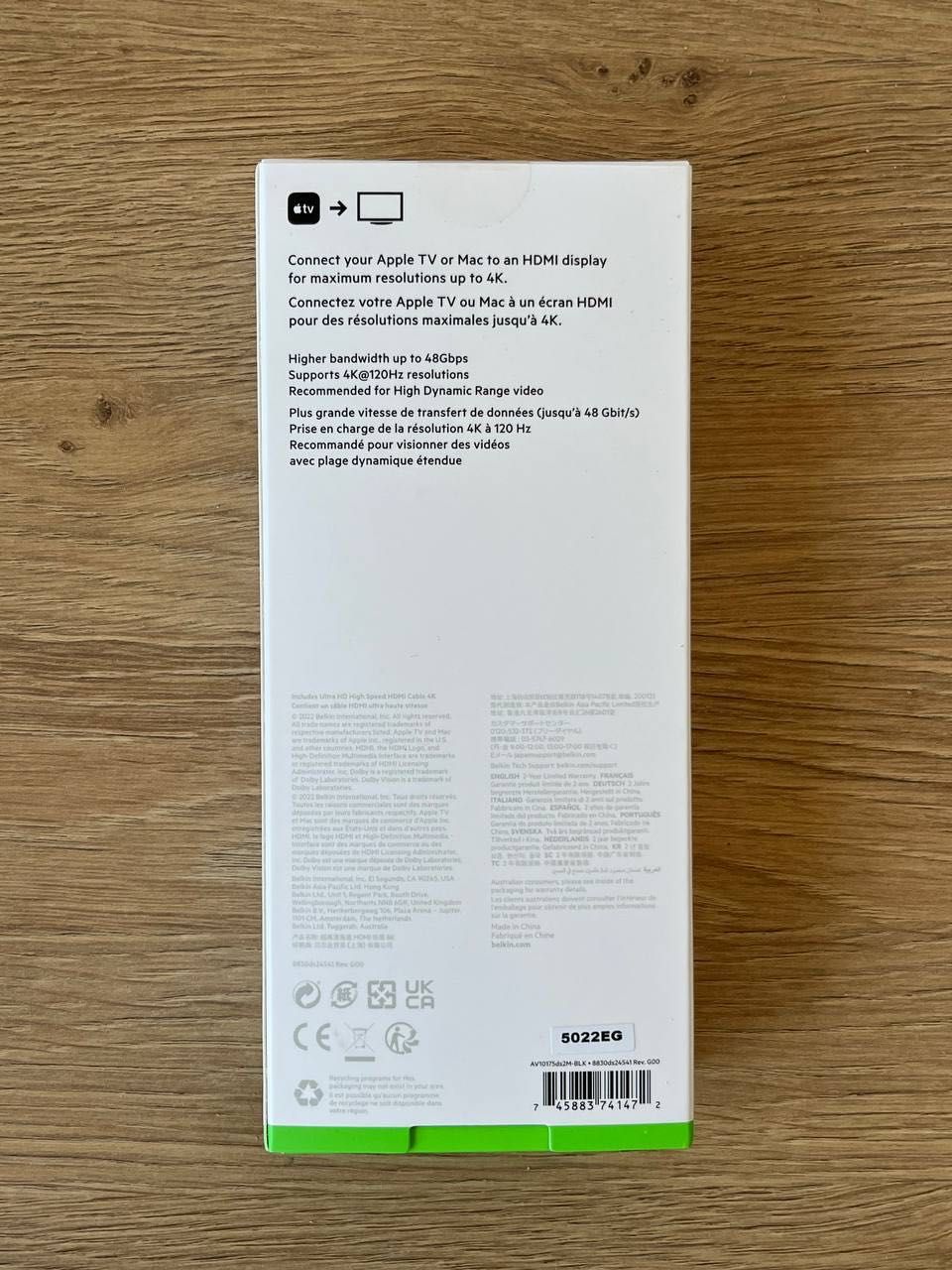 Медіаплеєр приставка Apple TV 4K 2022 128GB Wi Fi+Ethernet (MN893)