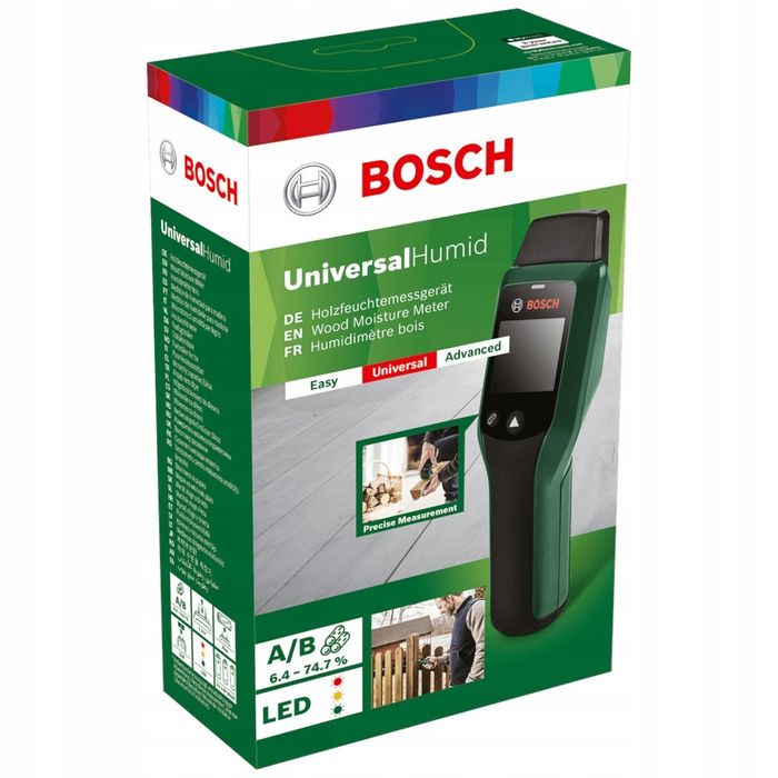 BOSCH MIERNIK pomiar WILGOTNOŚCI wilgotnościomierz BATERIE gratis