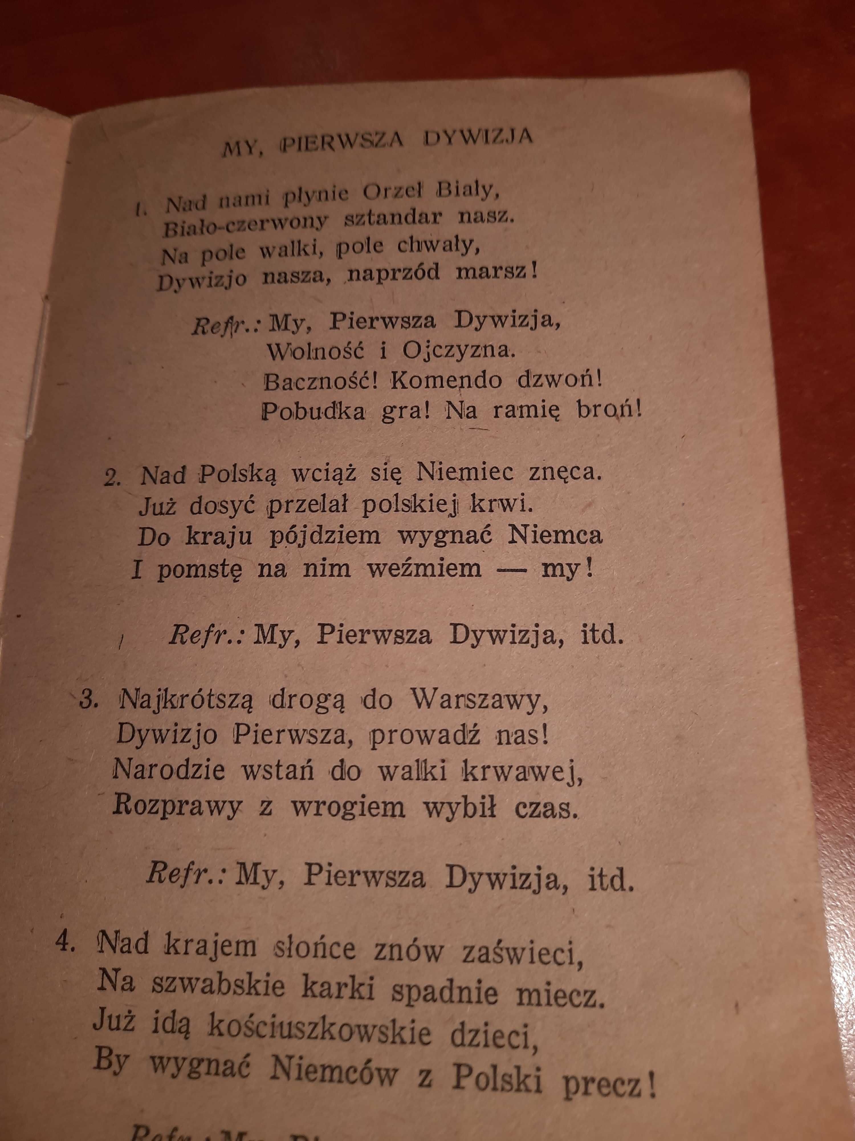 Śpiewnik żołnierza polskiego pamiątki PRL wydanie 1945 r ZPP