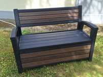 Ławka ogrodowa Keter Deco Signature schowek 227l orzech do 350kg