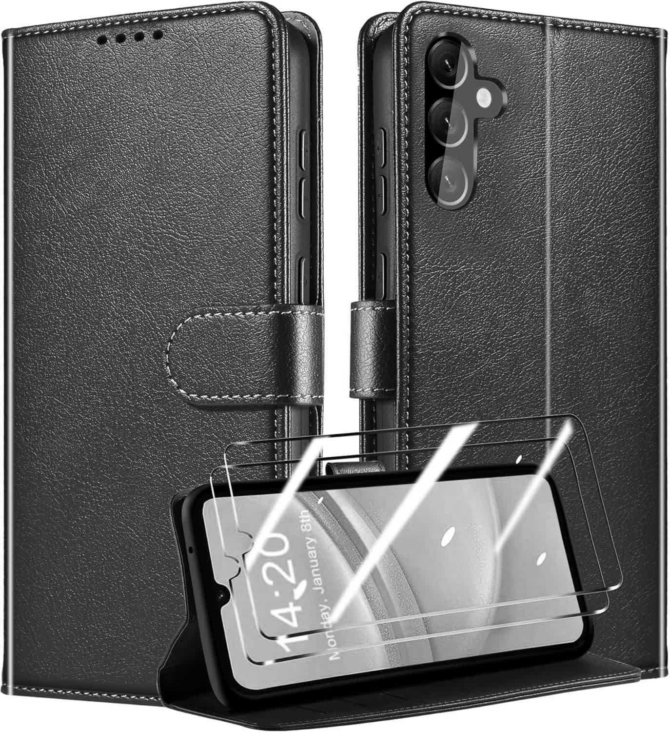 Etui na telefon  Samsung Galaxy A15 4G/5G z 2 x pancernym szkłem