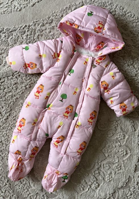 Дитячий зимовий комбінезон для дівчинки єврозима 68-92