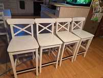 Hoker,  krzesło barowe 63 cm ingolf ikea 4 szt