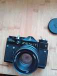 Aparat Fotograficzny ZENIT TTL z Logo Olimpiady plus Lampa.