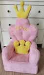 Fotel princess dla dziewczynki