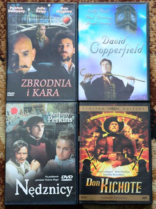 Zestaw 8 filmów na płytach DVD