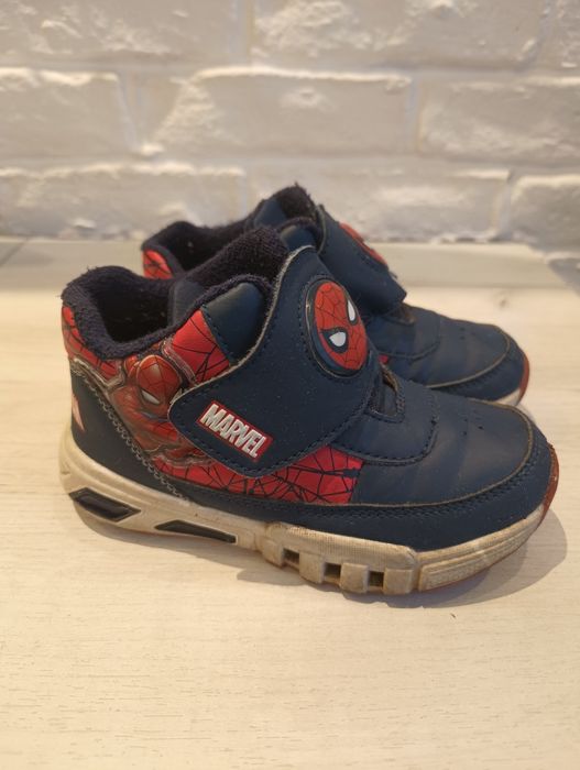 Buty świecące do kostki Spider-Man rozmiar 28