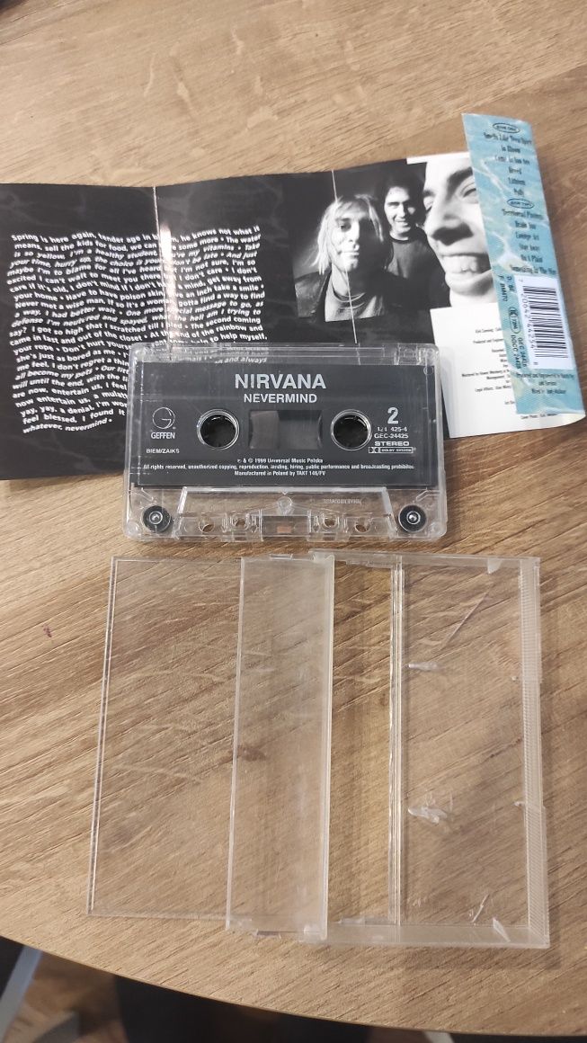 kaseta Nirvana nevermind 
Kaseta orginalna , stan dobry.