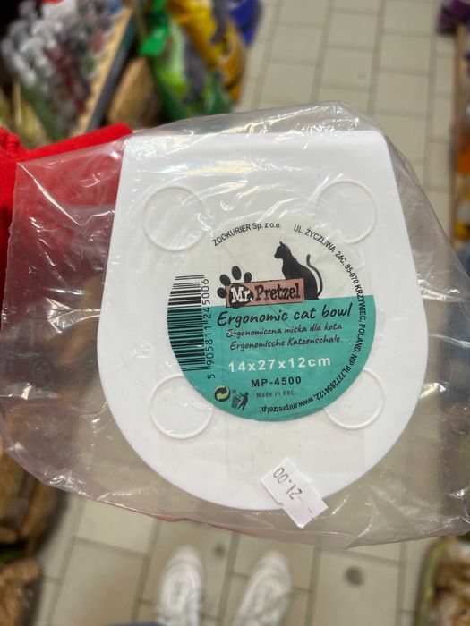 Miska plastikowa dla kota