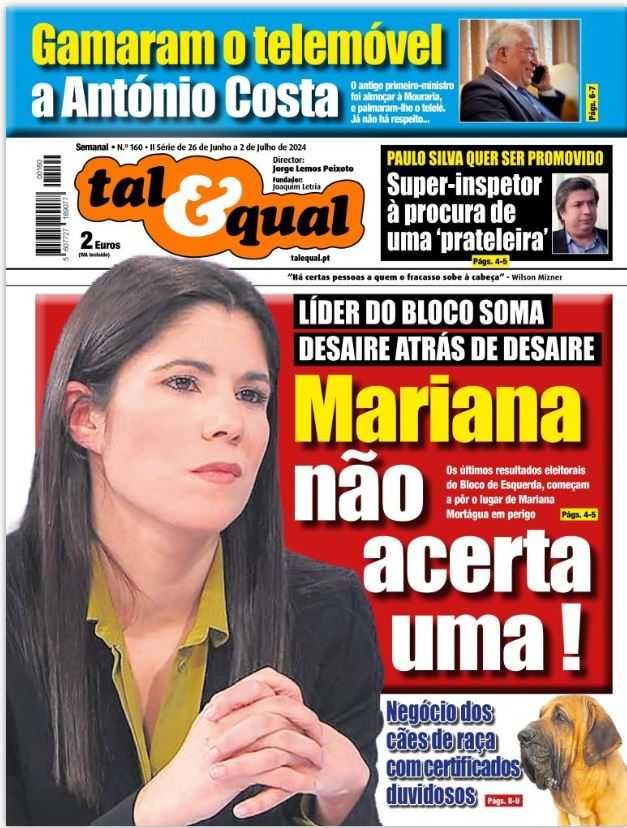 8 Jornais Tal & Qual de 2024 NOVOS (lote 2)