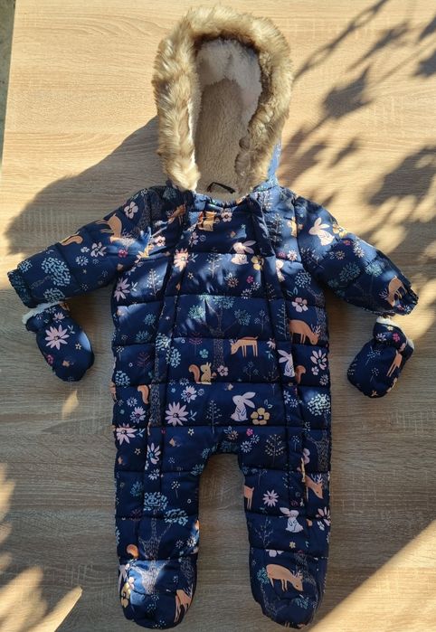 Теплий зимовий комбінезон для дівчинки