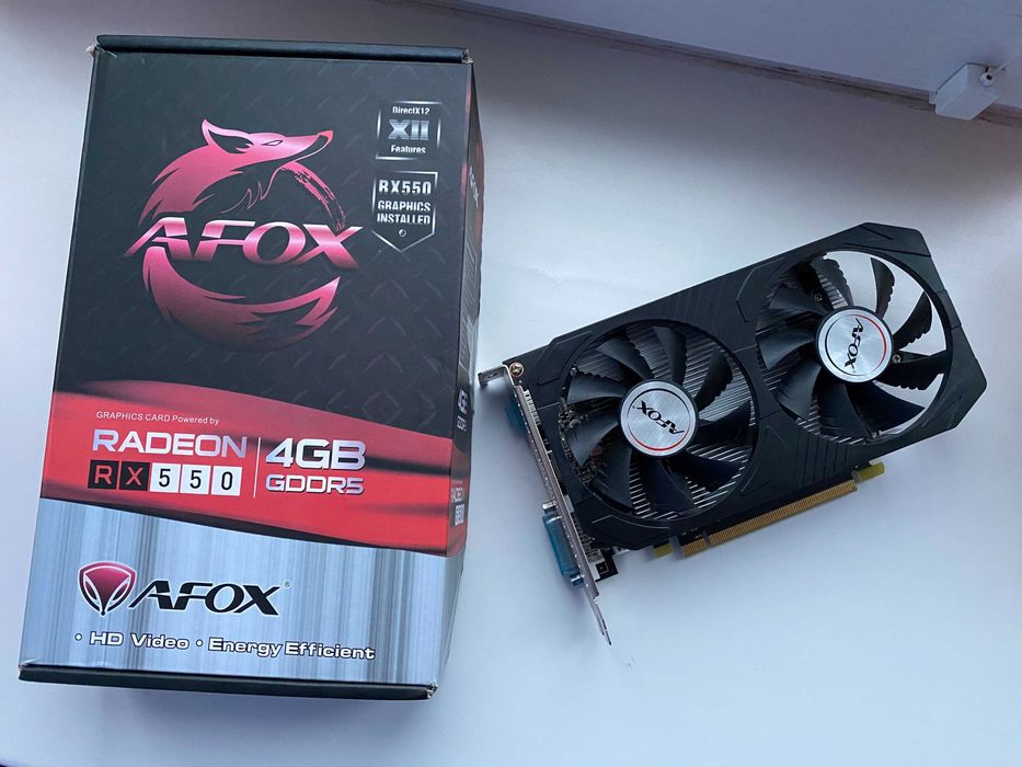 Відеокарта AFOX RX 550, 4GB 128BIT