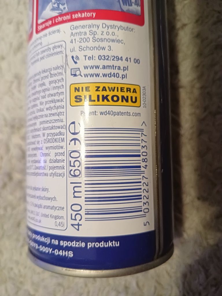 WD-40 spreje 450 ml.