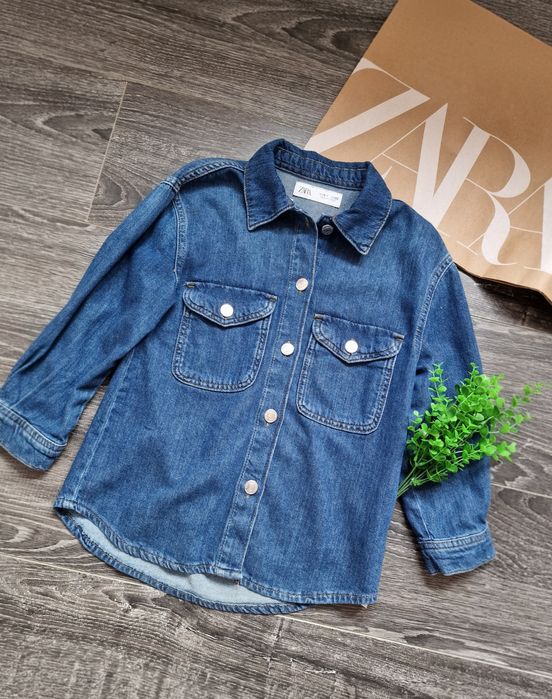 Zara koszula jeansowa dziewczynka r. 6-7 lat