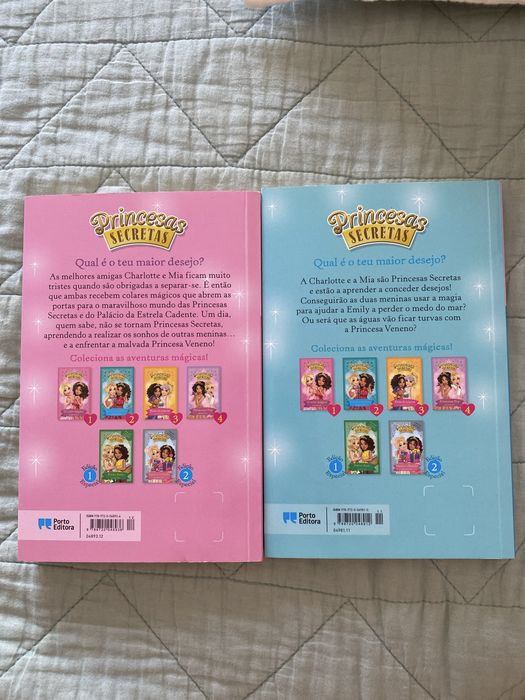 Dois livros da coleção Princesas Secretas