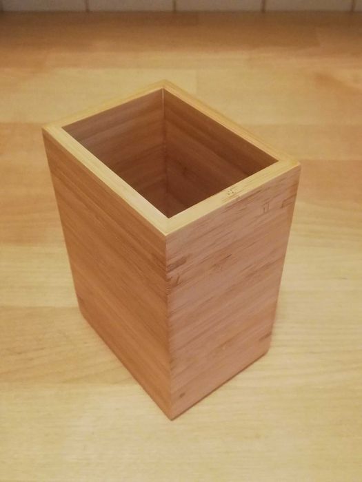 Pojemnik na szczoteczki bambusowy Ikea Dragan. Jak nowy