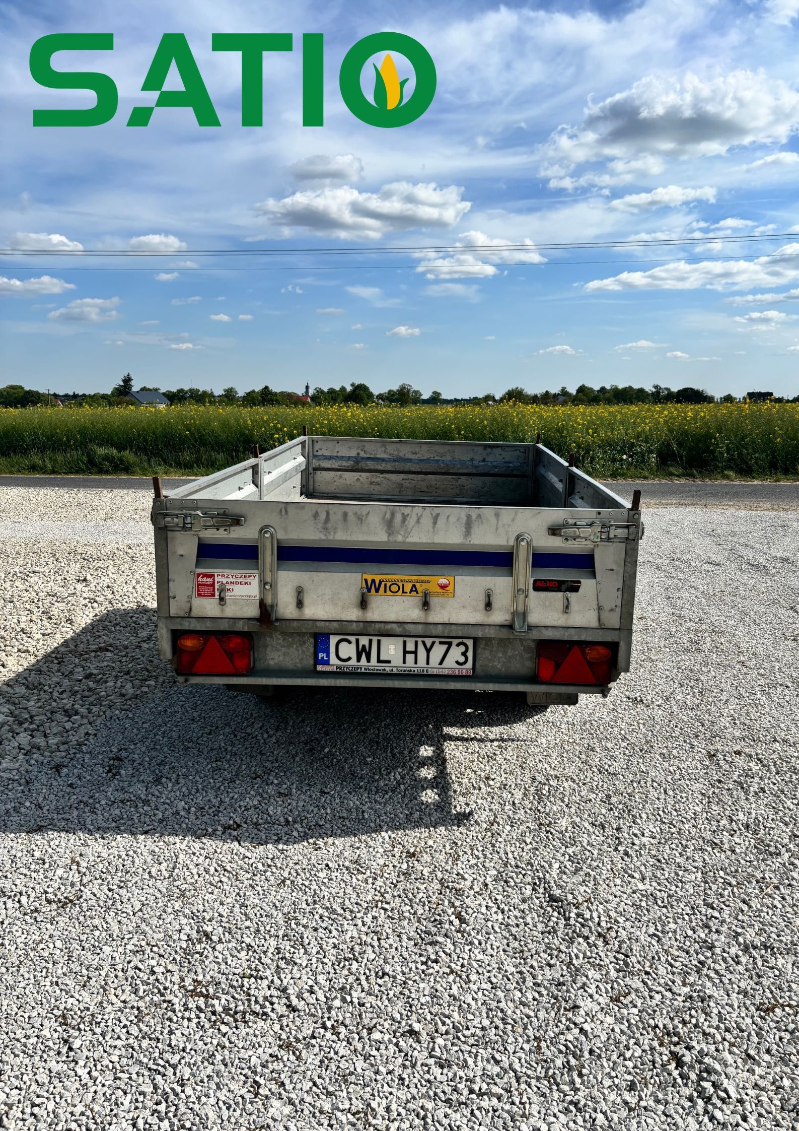 Wynajem przyczepki lekkiej WIOLA W3H – 80 zł / doba